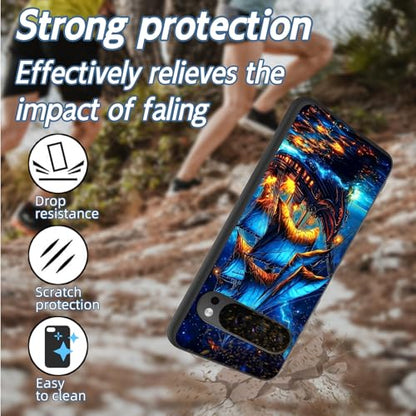 for Google Pixel 9 Pro XL Phone Case TPU Shockproof Full Body Protection Cover 6.8" Majestic Pirate Ship for Pixel 9 Pro XL Lightweight Compatible Wireless Charging Screen Protector Film - color: Majestic Pirate Ship