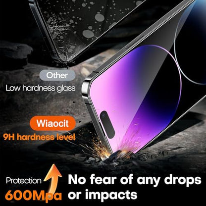 Wiaocit Tempered Glass Screen Protector for iPhone 14 Pro Max - size: iPhone 14 Pro Max-6.7 Inch