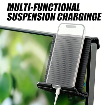 Portable Foldable Silicone Phone Laptop Pad Stand Black - color: Black