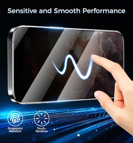 MAGIC JOHN Privacy 3rd Gen Upgraded for iPhone 15/16 Screen Protector - size: iPhone 16/15-6.1''