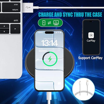 Battery Case for iPhone Air, Upgraded 12000mAh Rechargeable Portable Extended Battery Pack Supported Qi Wireless Charging Case Compatible with iPhone Air(6.5 inch) Charger Cover Power Bank (Black) - size: iPhone 17 Air (6.5 inch)