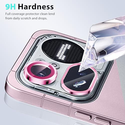 Zeking 2 Set for Nothing Phone 4a Pro 5G Camera Lens Protector, - color: Pink