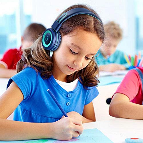 noot products K11 Kids Headphones with Wired Cord 3.5mm Jack Navy/Teal - color: Navy/Teal