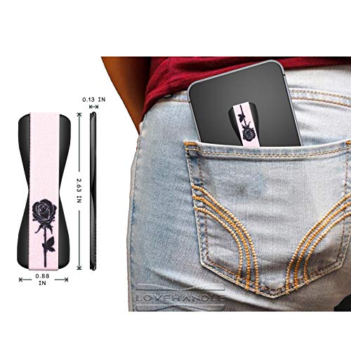 LOVEHANDLE Original Universal Phone Grip - Black Rose