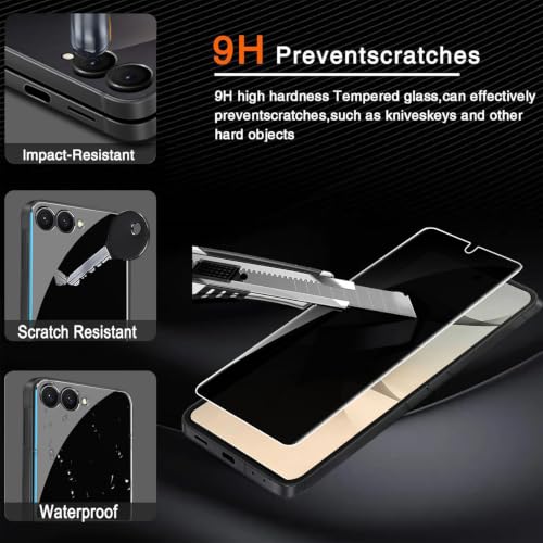 Ferilinso 2 Pack Privacy Screen Protector for Samsung Galaxy Z Flip 8 - size: Samsung Z Flip 8 6.9IN