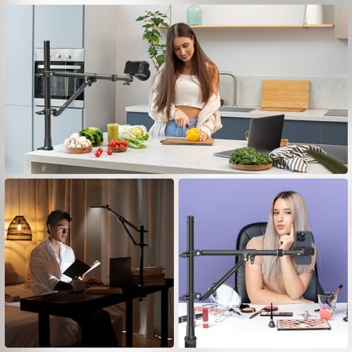 SMALLRIG Triangle Camera Desk Mount, Overhead Desk Clamp Phone Mount - style: Clamp 4304