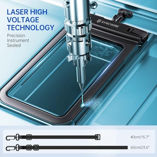 SYNCWIRE Waterproof Phone Pouch [2-Pack] - Universal IPX8 Waterproof Phone Case Dry Bag with Lanyard Compatible with iPhone 15 14 13 12 11 Pro XS MAX XR X Samsung S23 S22 S20 More Up to 7 Inches | Waterproof Phone Case, Cell Phone Dry Bag for iPhone Samsu