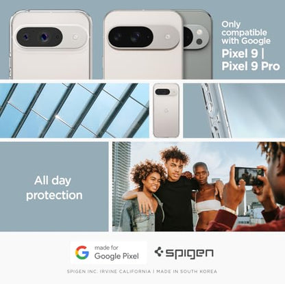 Spigen Ultra Hybrid for Pixel 9 / Pro Case, Crystal Clear - color: Clear, size: Pixel 9 / Pixel 9 Pro