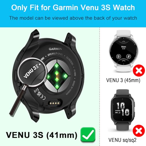 [5Pack] RICHONE Screen Protector Compatible with Venu 3S GPS Smartwatch 41mm Case for Garmin Venu 3S Cases Resist Scratched Full Covers Flexible TPU Screen Protectors - size: Venu 3S 41mm