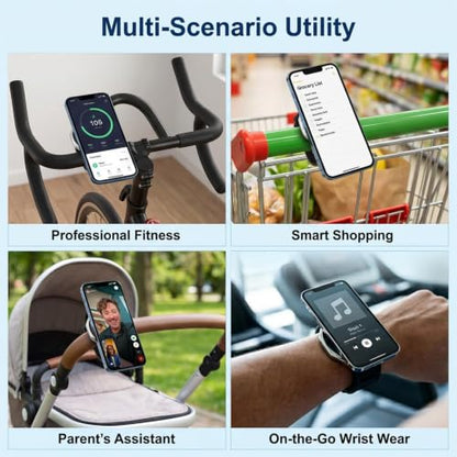 Magnetic Stroller Phone Mount, Adjustable Handlebar Holder