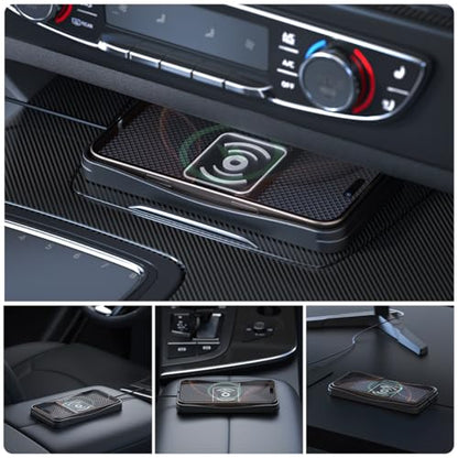 Car Charger Pad for Hyundai Ioniq 6 2023-2025 Sedan 5-Seater, Non-Slip Design Heat Dissipation Metal Strip 4 Cable Configurations Dashboard Car Charger,Short USB Port - size: Short USB Port