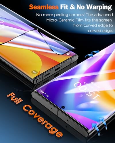 LK 2 Pack for Samsung Galaxy S23 Ultra Screen Protector, Flexible Glass - size: Galaxy S23 Ultra - 2 Pack
