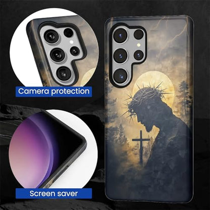 CARLOCA Case for Samsung Galaxy S26 Ultra,Faith Inspired Christians Scripture Design- Hybrid Dual Protection Soft TPU+ Hard PC,Shockproof Anti- Scratch Cover Men Women Stylish Protective Phone Case - color: Faith Inspired Christians Scripture, size: Galax