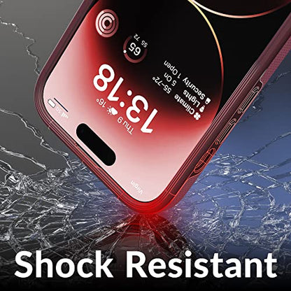 Crave Dual Guard for iPhone 14 Pro, Shockproof Protection Dual Layer Case for Apple iPhone 14 Pro (6.1") - Berry - color: Berry