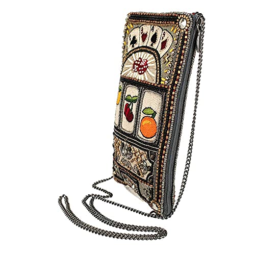 Mary Frances Payoff Beaded Crossbody Cell Phone Bag, Multicolor