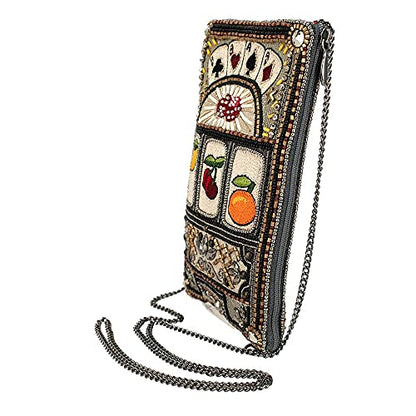 Mary Frances Payoff Beaded Crossbody Cell Phone Bag, Multicolor