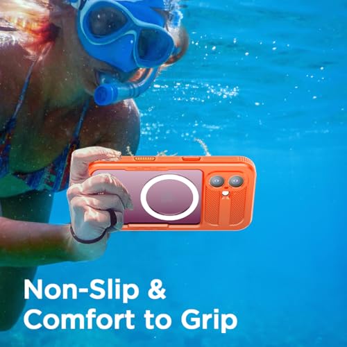 AICase Waterproof Case for iPhone 17 with MagSafe Clear Water Proof Snowproof/Dustproof/Shockproof,IP68 Certified 360 Full Body Protection Fully Sealed Underwater Cover for iPhone 17_95 - size: iphone 17