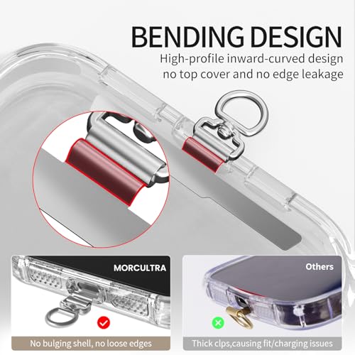 Phone Tether Tab,Metal Phone Lanyard Patch & Strap Adapter for All Full Phone Cases,Ultra-Thin 0.008in 360° Rotating phone charm,Universal phone clip for iPhone Android(Gold+Silver) - color: Gold+silver