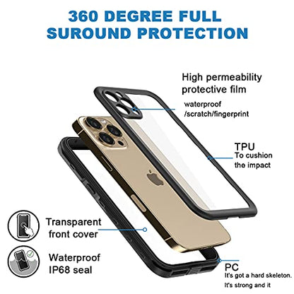 AICase Waterproof Case for iPhone 13 Pro Max (6.7") Snowproof, Dustproof and Shockproof, IP68 Certified Full Body Protection Fully Sealed Underwater Protective Cover for Apple iPhone 13 Pro Max - color: Waterproof