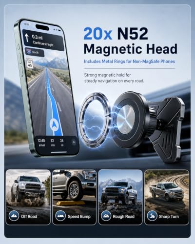 Magnetic Air Vent Phone Holder Compatible with Ford F150 2021-2026