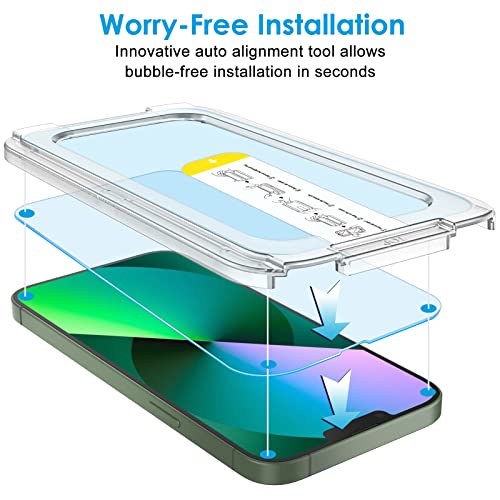 JETech One Touch Screen Protector for iPhone 13/13 Pro/17e, 2-Pack - size: iPhone 13/13 Pro/17e