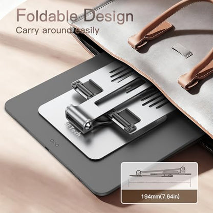 JETech Swivel Tablet Stand for 4-13" Tablets and Phones, Silver - color: Silver