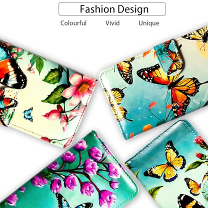 RFID Safe Case for iPhone 15 Pro Max,RFID Blocking,Yellow Sunflower Butterfly Leather Flip Phone Case Wallet Cover with Card Slot Holder Kickstand for iPhone 15 Pro Max - color: Yellow Sunflower Butterfly