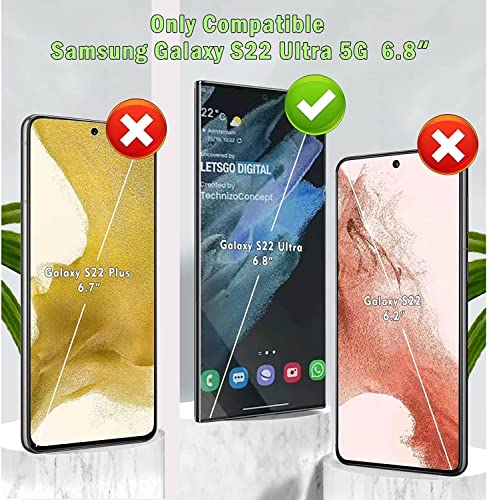for Samsung Galaxy S22 Ultra Case with Self Healing Flexible TPU Screen Protector [2 Pack], 3 in 1 Full Body Shockproof Heavy Duty Case for Samsung S22 Ultra 5G (Black/Grey) - color: Black/Grey