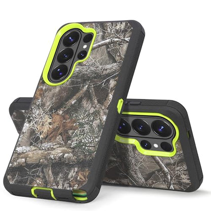 Compatible for Samsung S26 Ultra Rugged Case with Belt Clip Holster & Built-in Screen Protector, Heavy-Duty Full-Body Shockproof Cover, Military-Grade Protective Case (Camo Green) - color: Camo Green