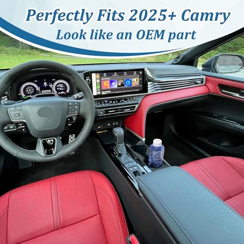TOPINSTALL TPE Cup Holder Insert for 2025 2026 Toyota Camry XSE/XLE/SE/LE - color: Cup Holder