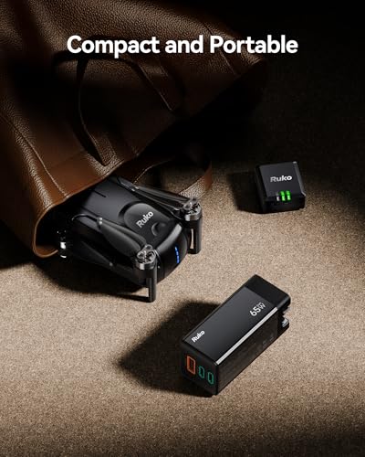 Ruko 65W USB C Charger, 3-Port GaN Fast Charger Block - size: Charger Only