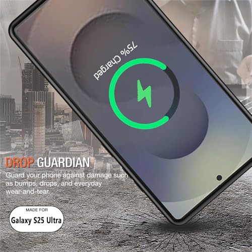 Battery Case for Galaxy S25 Ultra,12000mAh Portable Protective Wireless Charging Case Compatible with Galaxy S25 Ultra 5G 2025 (6.9 inch) Rechargeable Extended Battery Pack Charger Cover (Black) - size: Galaxy S25 Ultra -12000mAh