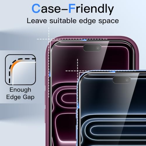 JETech Privacy Screen Protector for iPhone New Pro, 2-Pack - size: iPhone NEW Pro