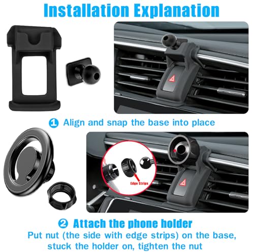 Car Phone Holder, Air Vent Magsafe Mount for Honda Civic 2021-2016 - style: Civic/Magsafe