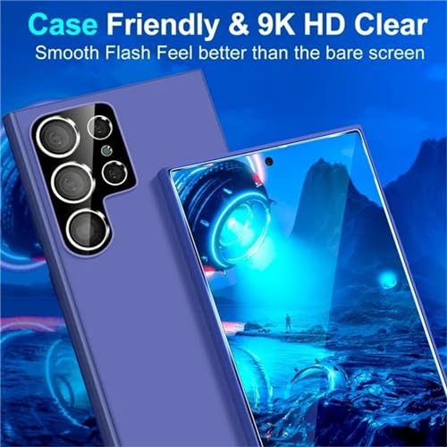 XDesign [2+2 Pack Galaxy S24 Ultra Screen Protector, 9H Tempered Glass Scratch Resistant, Ultrasonic Fingerprint Support, For Samsung Galaxy S24 Ultra 5G 6.8 Inch Glass Screen Protector - size: for Galaxy S24 Ultra 6.8"