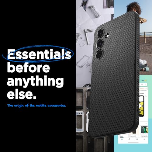 Spigen Liquid Air Designed for Galaxy A55 5G Case (2024) - Matte Black - size: Galaxy A55 5G
