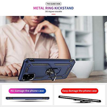 Samsung A71 5G Case, A71 5G Phone Case with Screen Protector, Military Grade Protective Cases with Ring for Samsung Galaxy A71 5G (Blue) - color: Samsung Galaxy A71 5G Case Blue