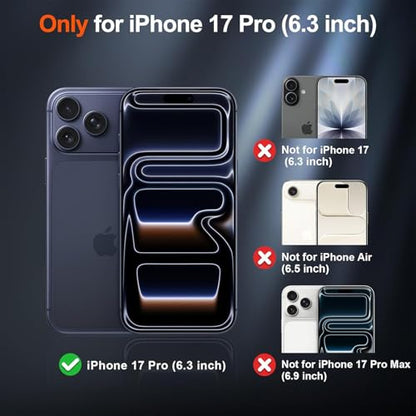 BOPPS Battery Case for iPhone 17 Pro with Carplay【2026 New】 Slim Powerful 8500mAh Portable Charger Case 360°Protection Rechargeable Extended Charging case for iPhone 17 Pro，Black - color: Black