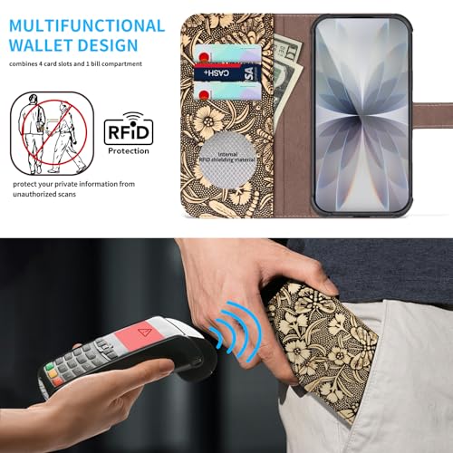 Genuine Leather Wallet Case for iPhone 17 White | 2-in-1 Magnetic Detachable, Flip Folio Cover, Card Slots, RFID Blocking, Shockproof Protection - color: White, size: 17 6.3‘’