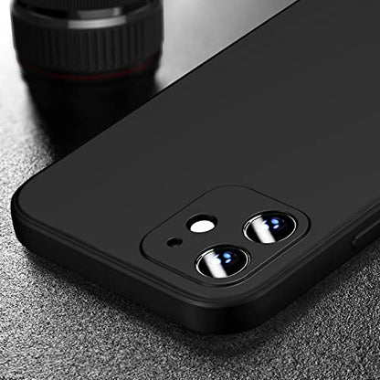 FanTEK Phone Case Compatible with iPhone 11 Case, Anti-Scratch & Fingerprint Phone Case Protective Cover, Matte Black - size: iPhone 11