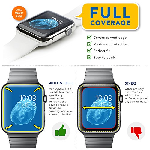 ArmorSuit Anti-Glare Matte Screen Protector for Apple Watch Series 1/2/3 42mm MilitaryShield Anti Bubble Film