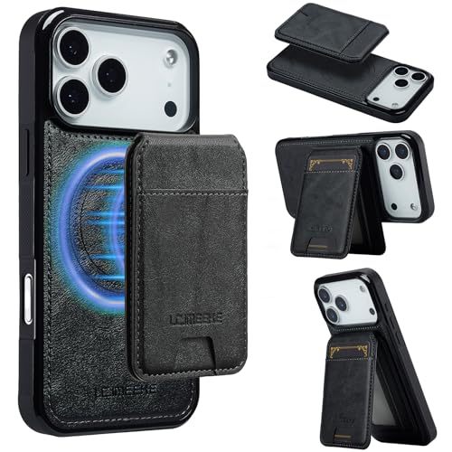 L3 2 in 1 Detachable Leather Wallet and Phone Cases Compatible with iPhone 17 Pro Max Case with Card Holder RFID Blocking, Compatible with Magsafe Charging 6.9 Kickstand (Black, IP 17 Pro Max) - color: Black, size: 6.9