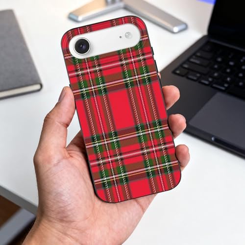 Royal Stewart TartanAnti-Yellowing Soft TPU Phone Case for iPhone 17, Shockproof and Scratch-Resistant Case - color: black-style-75