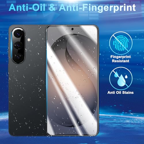 2 Pack Privacy Screen Protector Compatible with Galaxy S26 Plus 5G - Tempered Film [Fingerprint Unlock Support] - Camera Lens Protectors - Installation Frame - High Clarity - Anti-Spy Protection