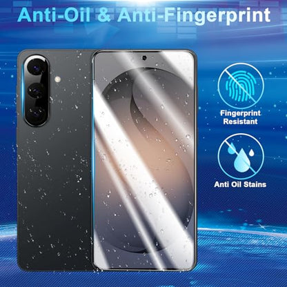 2 Pack Privacy Screen Protector Compatible with Galaxy S26 Plus 5G - Tempered Film [Fingerprint Unlock Support] - Camera Lens Protectors - Installation Frame - High Clarity - Anti-Spy Protection