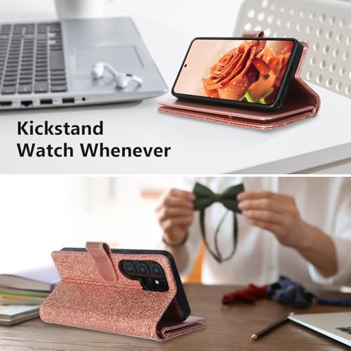 Varikke for Galaxy S26 Ultra Wallet Case Magnetic Detachable, Rose Gold - color: Rose Gold, size: Galaxy S26 Ultra 6.9"