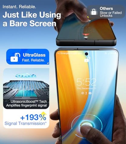 UltraGlass TOP 9H+ Armor for Samsung Galaxy S25 Ultra Screen Protector | NO.1 Military Grade Shatterproof, Screen Protector 25 Ultra Tempered Glass S25Ultra, Longest Durable, Auto Install, 2 Pack - size: S25 Ultra