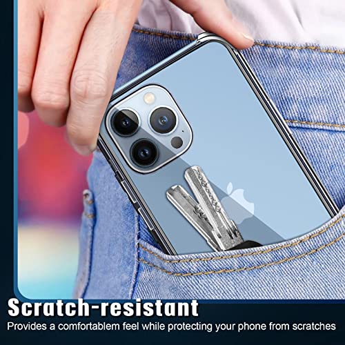 5 in 1 Clear Case for iPhone 13 Pro Max 6.7-Inch, with 2 Screen Protector and 2 Camera Lens Protector, 9H Edge Protection Tempered Glass Film, Shockproof Drop Transparent Protection Cover - size: iPhone 13 Pro Max