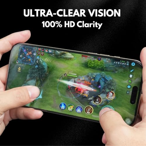Su Iphone 16 Pro Max Tempered Glass Screen Protector 3 Pack, 9H Hd - color: Clear (Set of 3), size: iphone 16 Pro Max