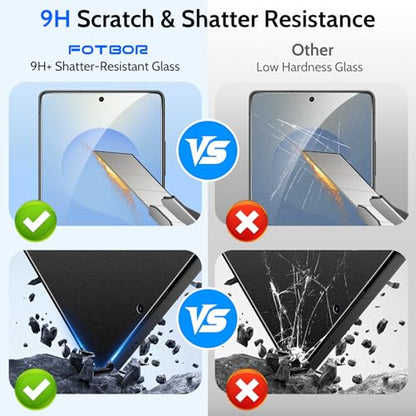 Fotbor [Ultra-Shield 26° True Privacy Screen Protector for Samsung Galaxy S25 Ultra (2-Pack), Ultrasonic Fingerprint Compatible, 9H+ Elite Matte AG Etched Glass, [Installation Master Kit] - size: Samsung Galaxy S25 Ultra-6.9 inch